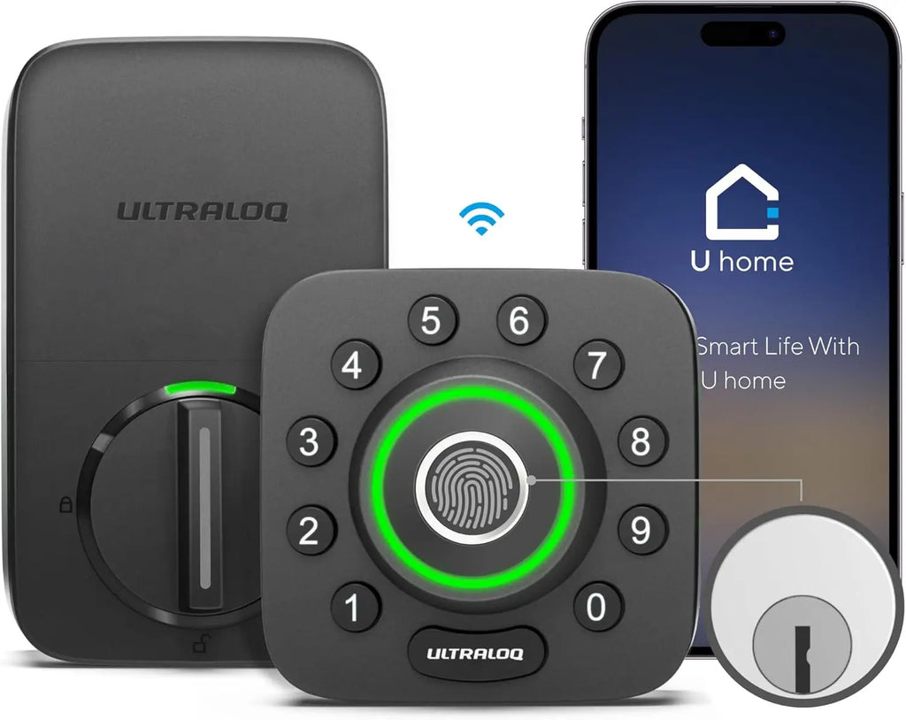 WiFi Smart Lock with Fingerprint, Keypad, App Control, Auto Unock, IP65 Waterproof for Easy Home Security