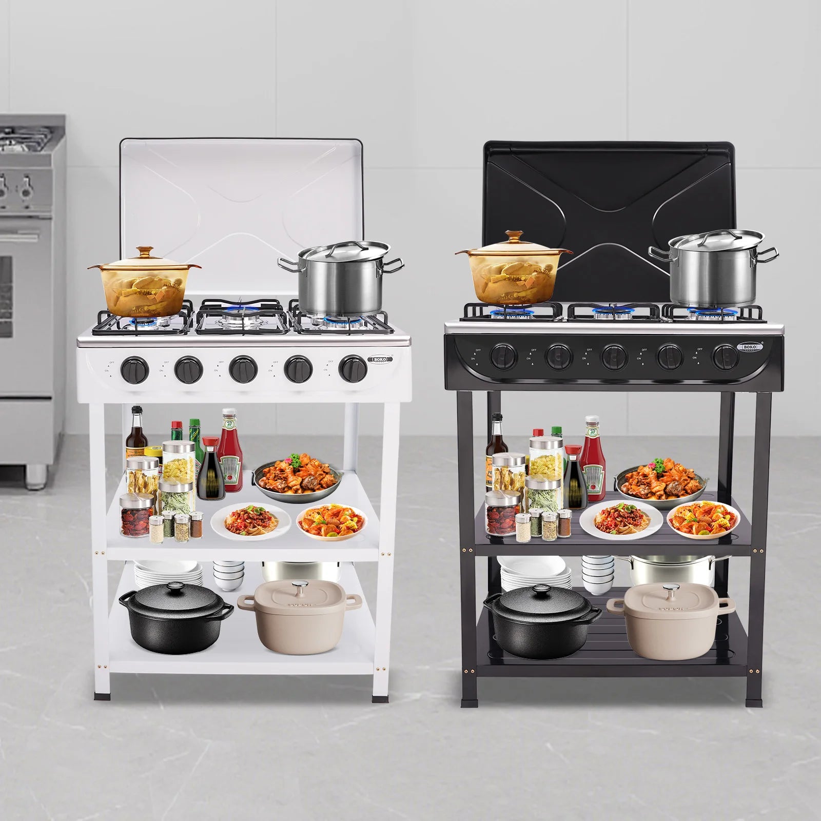 5 Hearth Grill, Gas Grill, 2.5 kW Burner,Freestanding, For Home Cooking, Outdoor Grilling, Camping, Fishing, RVing
