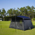 Tents3-4 Person Camping Tent with Extended VestibuleWeather Resistant Family Tents with Breathable Mesh WindowsEasy Install Wat