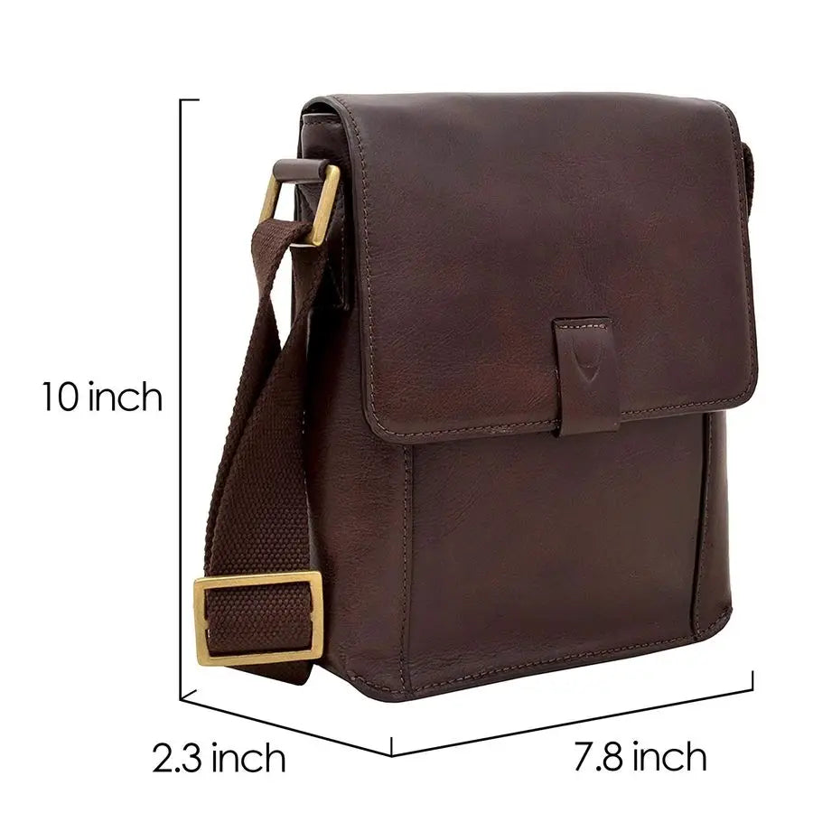 Aiden Leather Messenger Cross body Bag