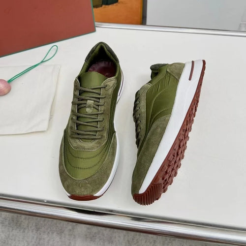 2026 new L mesh sneakers breathable casual men's shoes P thick-soled jogging shoes business shoes comfortable casual shoes