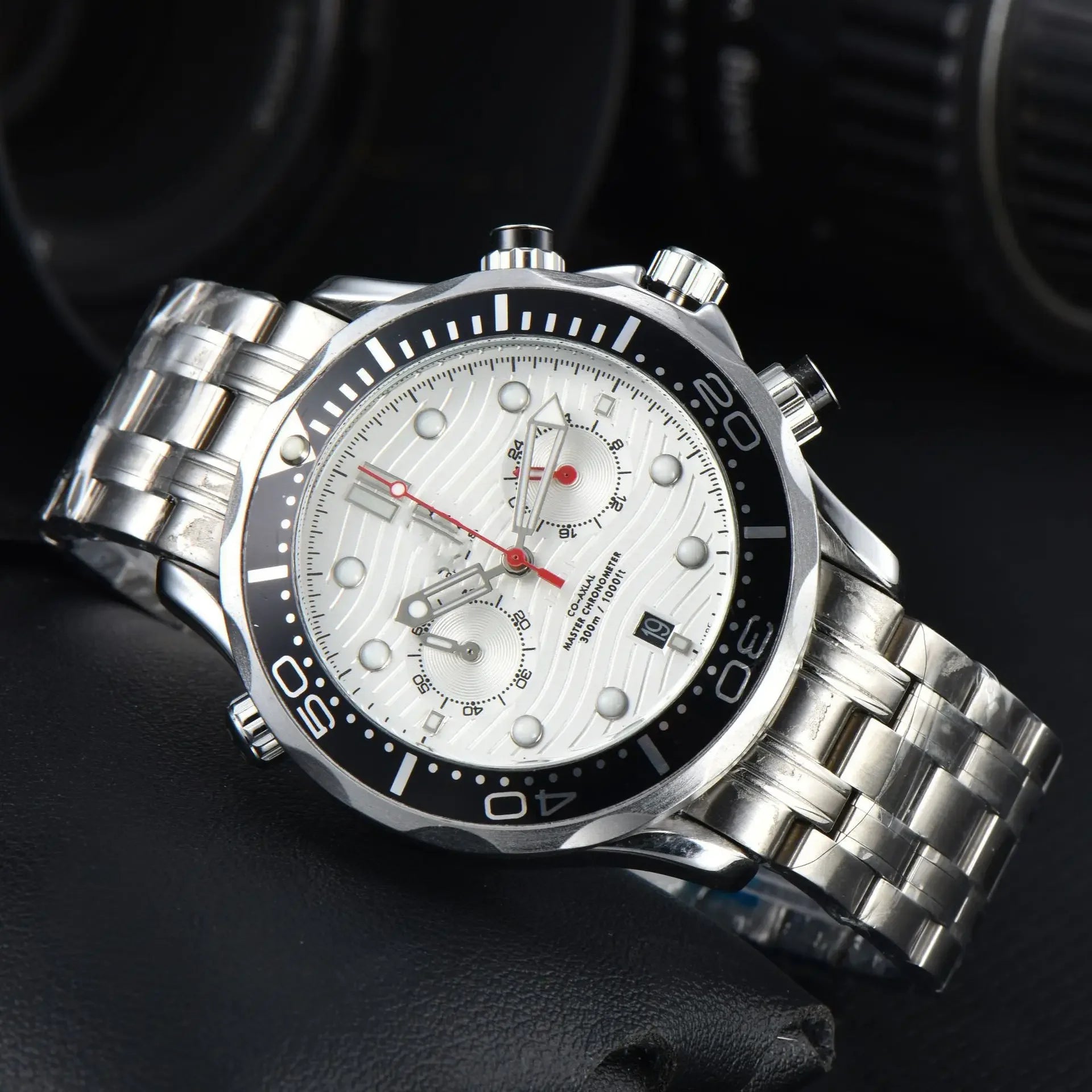 42mm Fully Automatic Mechanical Watch -NH35movement, Ceramic Bezel, Water-resistant Sapphire Crystal, 20mm Steel Band Wristwatch