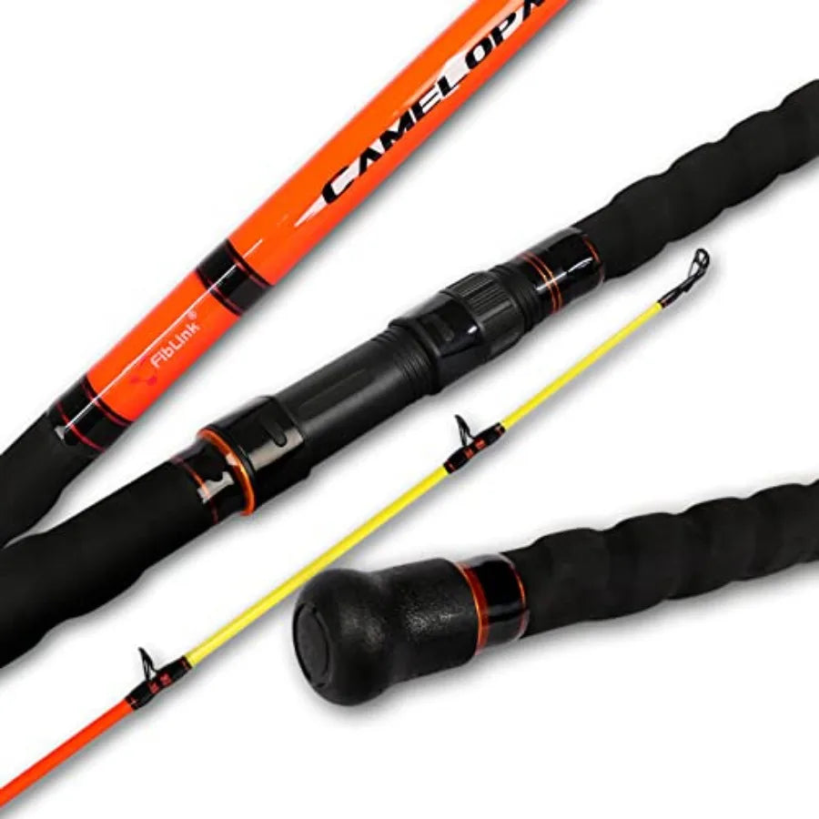 Surf Spinning Fishing Rod 2Piece 3Piece 4Piece Carbon Fiber Travel Fishing Rod with Noctilucent Tip for Portable Anglin