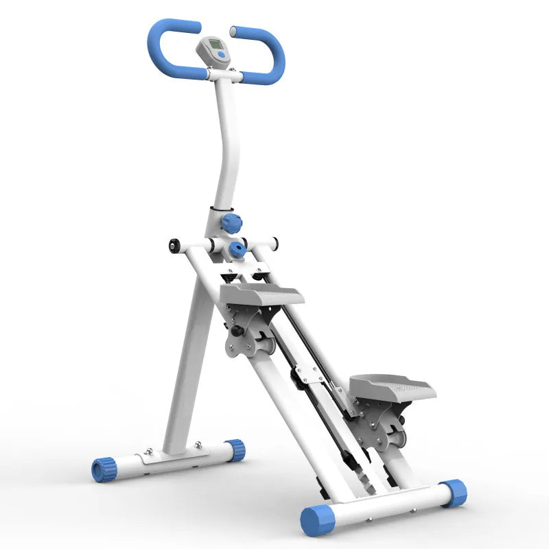 Stair Stepper With Resistance Home Upgrade Vertical Climber Workout Machine Climber Fitness Equipment Adjustable Handlebar Blue