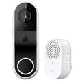 Hardwired Smart Video Doorbell 2K, Night Vision & 2-Way Audio Cloud Storage