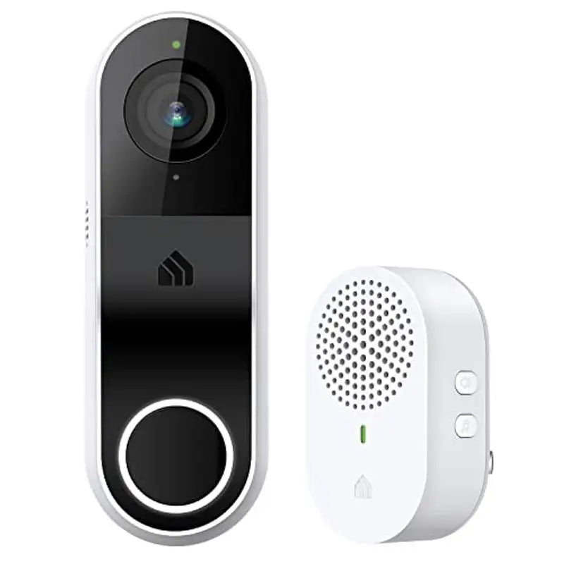 Hardwired Smart Video Doorbell 2K, Night Vision & 2-Way Audio Cloud Storage
