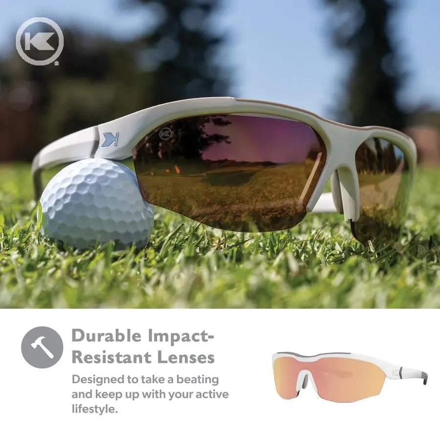 Kinetics Wraparound Sport Sunglasses for Men amp Women Water and Oilresistant coating, Full UV400 Protection for Running, Golf,