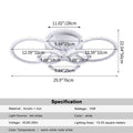 Acylic Led Ceiling Light Modern Dining Living Room Decoration Ceiling Lamp Chandelier Indoor Pendant Lustre Bedroom Home Fixture