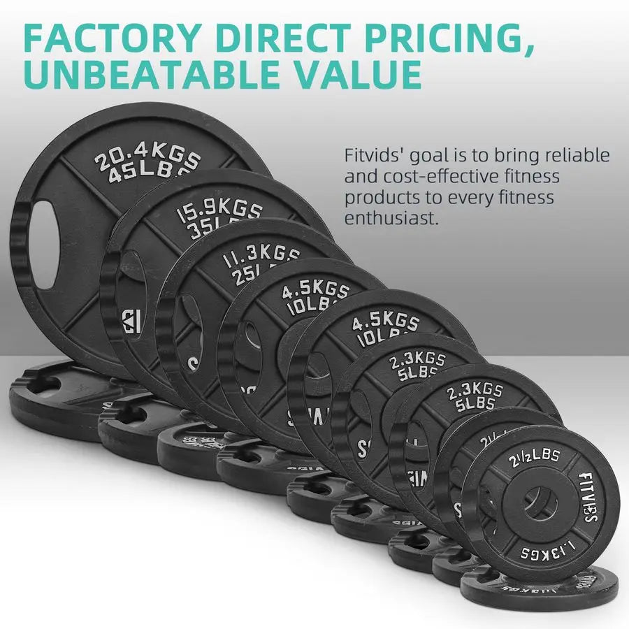 Barbell Weight Set, Cast Iron 1 Standard Weight Plates Including 5FT Standard Barbell Bar amp Star Locks, 45 Pounds Set 35 Lbs P