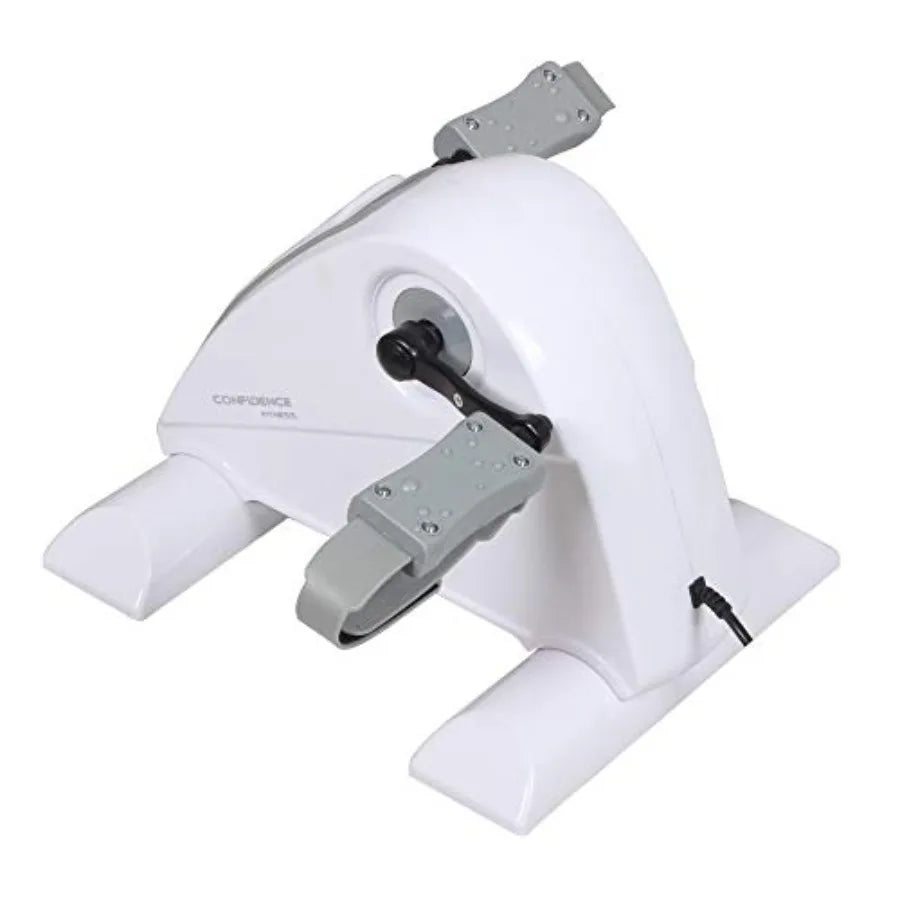 Compact Fitness Motorized Electric Mini Exercise Bike V2 for Home Office Use Quiet Under Desk Pedal Exerciser with Adjustable R