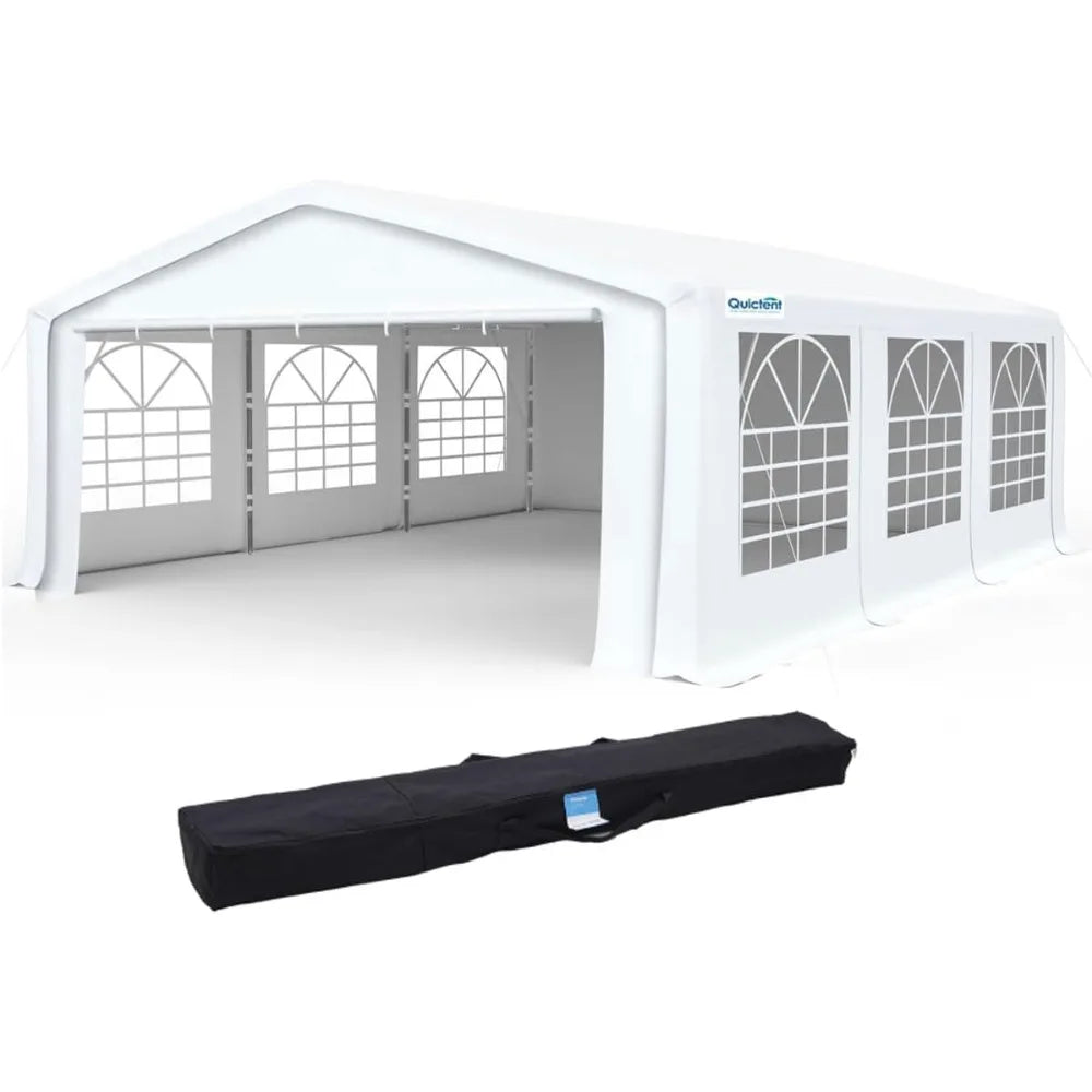 Premium 13x20 Party Tent Heavy Duty Outdoor Gazebo White Event Shelter Wedding Canopy Tent for Parties Carport BBQ with