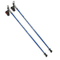Nordic Walking Poles Custom Fit to Your Height 1-Piece Design 32 Lengths Non-Collapsible for Hiking Trekking Physical Therapy L