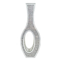 Tall Silver Mirrored Vase Decorative Crush Diamond Floor Grass Vase