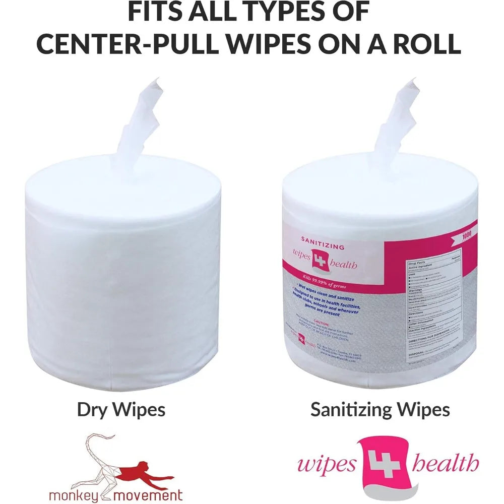 Stainless Steel Floor Stand Wipe Dispenser with Built-in Trash Can: Fits Sanitizing and Disinfecting Wipe Refill Rolls - Perfect