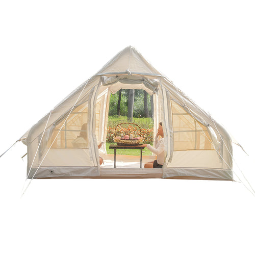 4-6 Person House Instant Glamping Camping Tents House Oxford Fabric Self-Supporting Air Tent Easy Setup for Adults Travel Hiking