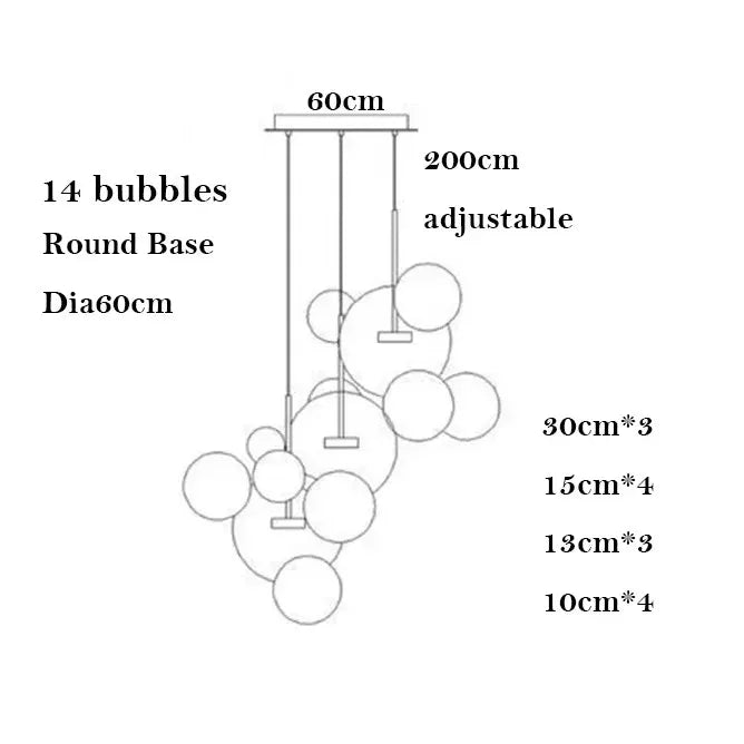 Postmodern Hanglamp Matglas Globes Eetkamer Iron Bubbles Ball Glass Light For  Foyer Kitchen Dinning Room Island Led Pendant