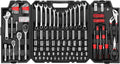 248-Piece Mechanics Tool Set with Mixed Sockets, Wrenches, and Storage Case for Auto Repair