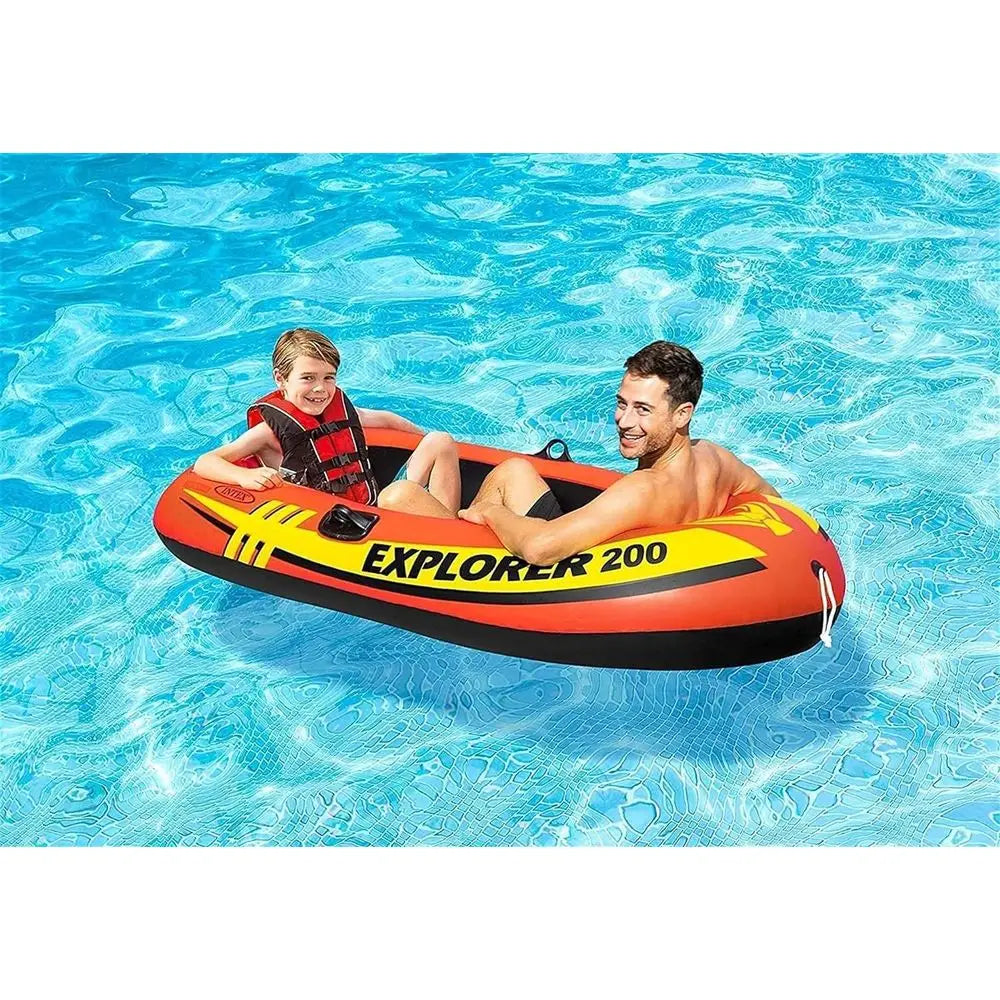Inflatable Sailing Vessel, Dual-Hull Boat Set (Including Paddles and Pump), Water Diving Rat (or Suitable for Lakes, Swimming Po