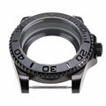 Black Yacht Design Style Case with Sapphire Crystal Water Resistant for NH35 Nh36 Nh34 Automatic Mechanical Movement Watch Case