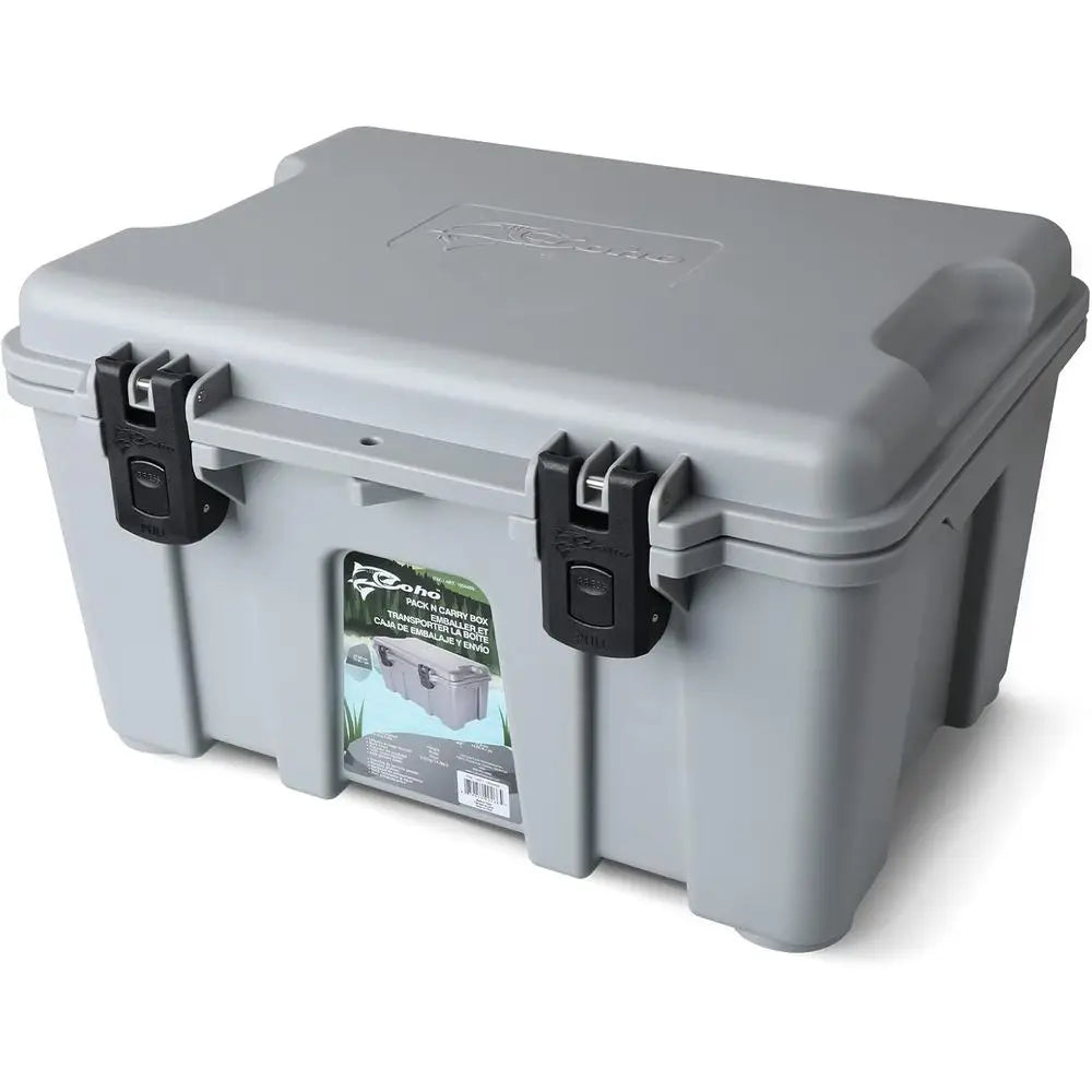 IP67 Waterproof Pack and Carry Box, Waterproof Hard Case with Heavy duty latches and Removable lid storage, Heavy duty Tool box