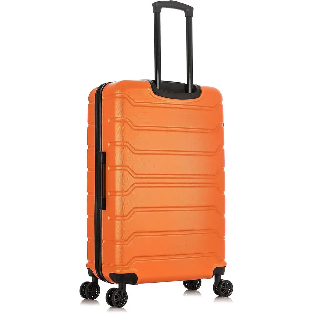 28-Inch Orange Spinner Luggage - Durable Lightweight Hardside Suitcase with Handle and Trolley for Travel