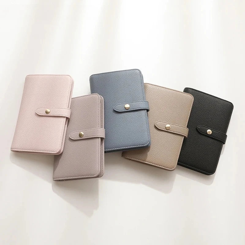 Passport Wallet Travel Organizer Card Holder Case for Women Men with Ticket Slot Pen Pocket Multi-Function Passport Cover