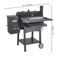SucceBuy Portable Charcoal Grill Propane Gas Grills with Cover and Cart Heavy Duty Iron BBQ Grill for Outdoor Cooking Barbecue