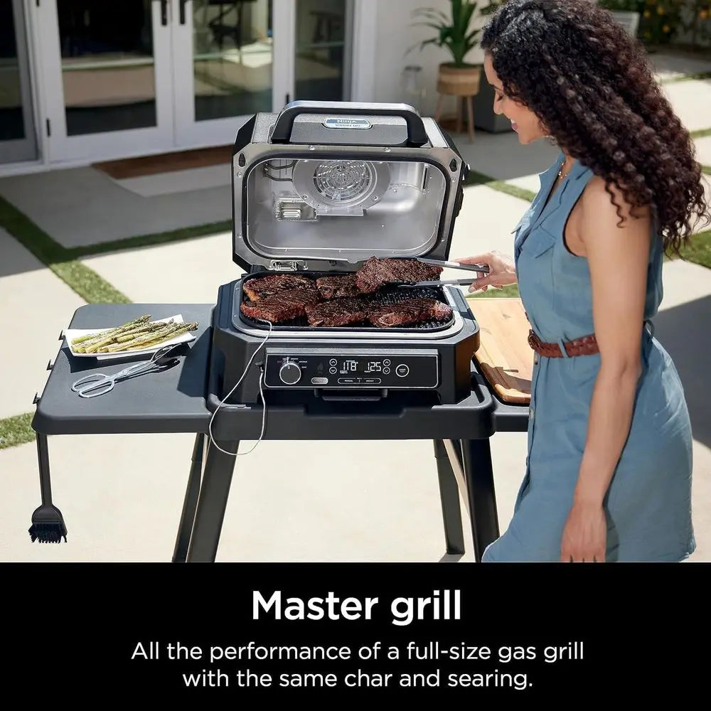 Cinnamon Woodfire ProXL Outdoor Grill & Smoker, 4-in-1 BBQ Master, Portable Electric Air Fryer Oven