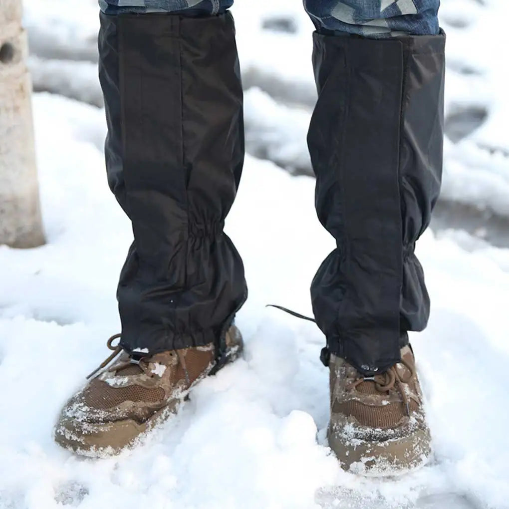 2 Pieces Leg Gaiter Camping Hiking Traveling Trekking Polyester Waterproof Leggings Snow Hunting Dustproof Legs Cover