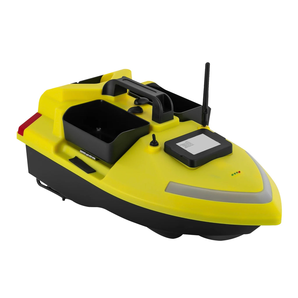 GPS Fishing Bait Boat Remote Control Fish Bait Boat with Charger & Carrying Bag  2kg/4.41lbs Tank Capacity