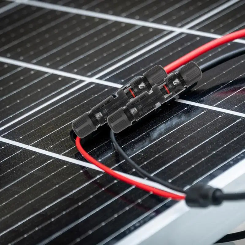 Solar Panel Cable Connectors 10 Pairs Solar Extension Cable Connectors Waterproof Dustproof Connector Solar Cable Parallel