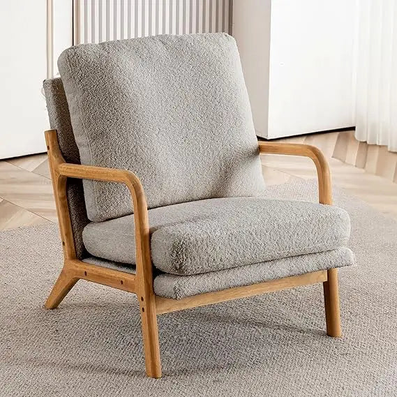 Mid Century Modern Accent Chairs for Living Room, 23” Wide Comfy Chair for Bedroom, Small Cozy Corduroy Reading Chairs for Adult