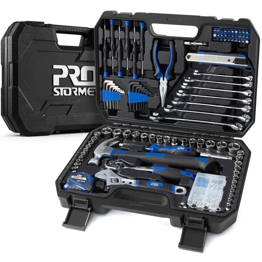 200Piece Hand Tool Set, General Home and Auto Repair Tool Kit with Toolbox Storage Case for Mechanical Repair, DIY, Home Mainten