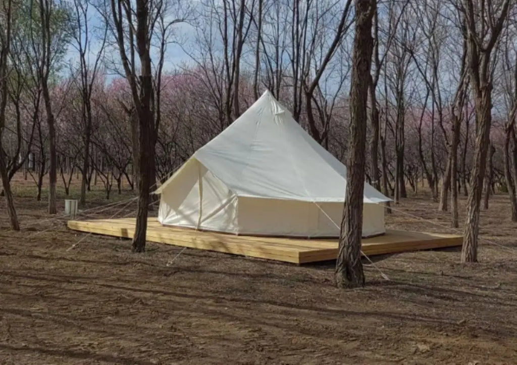 6M Extra-Large Yurt Tent – 4-Season, 5-8 Person, 3000mm Waterproof Cotton, 38mm Steel Poles – Spacious Glamping (47kg)