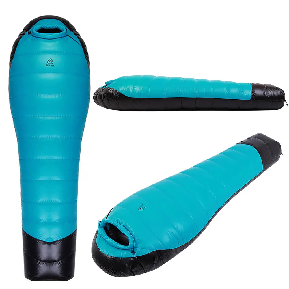 Goose Down Hiking Sleeping Bag Ultralight Thermal Sleeping Bag Waterproof for Backpacking Camping Hiking