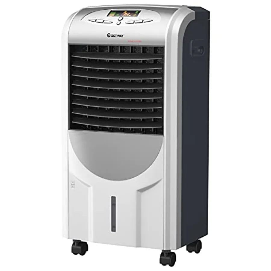 5in1 Portable Air Cooler and Heater with Evaporative Cooling Technology 3 Operating Modes 3 Adjustable Speeds 8Hour Timer Dual