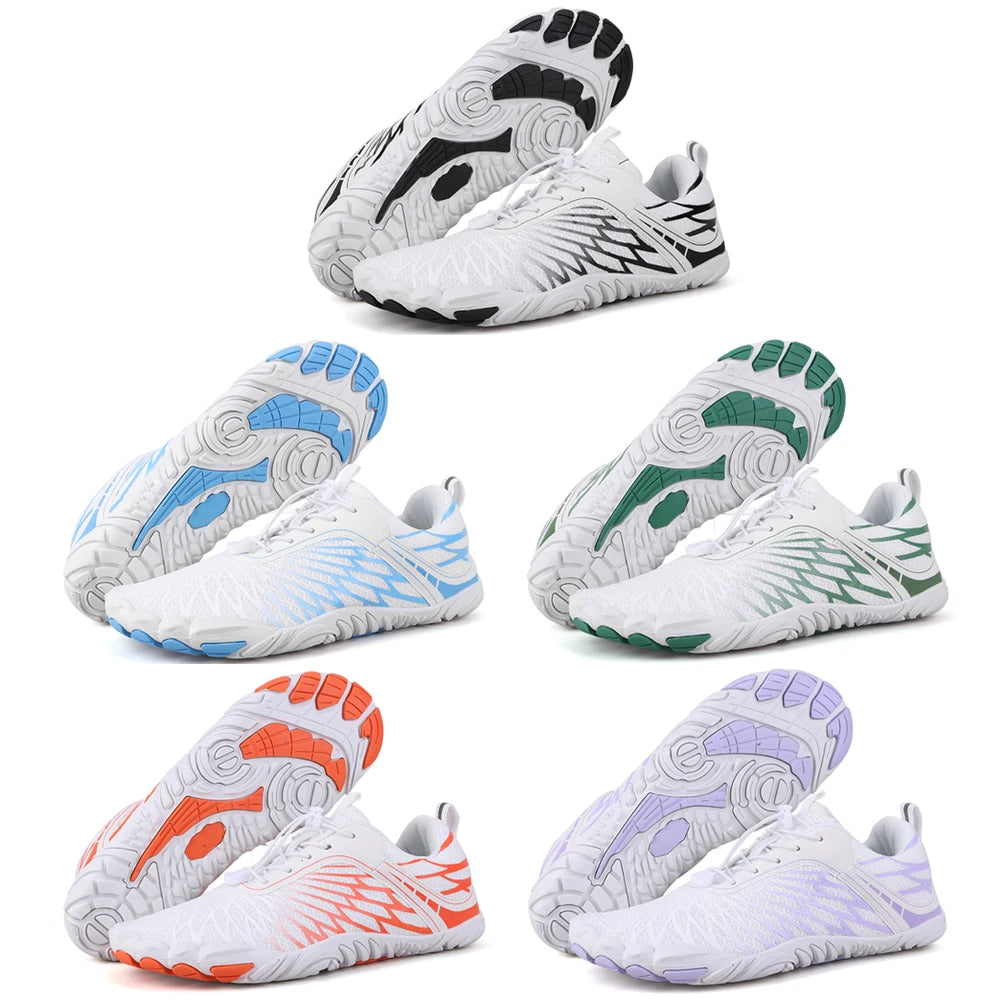 Unisex Water Shoes Lightweight Aqua Shoes Non Slip Barefoot Beach Shoes Comfortable Casual Wading Shoes Adjustable for Men Women