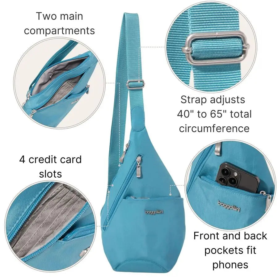 Mini Sling 12x7 Sling Crossbody Bag Backpack with Adjustable Shoulder Strap