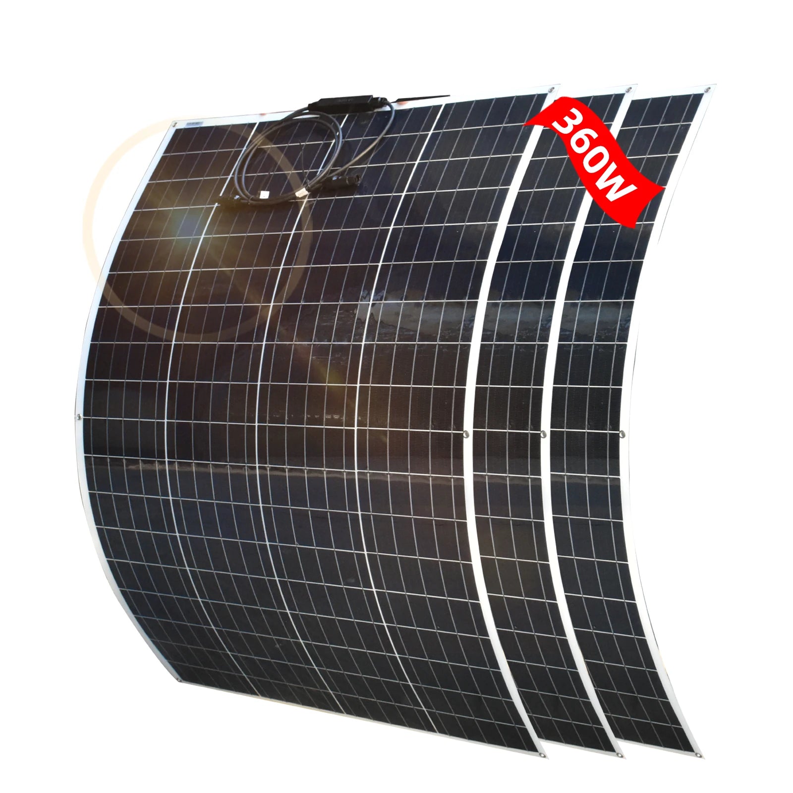 18V Solar Panels 125W 250W 375W 500W Flexible Solar Panel Mono Solar Cell For 12V/24V Battery Charger 1000W Home Kits RV Boat