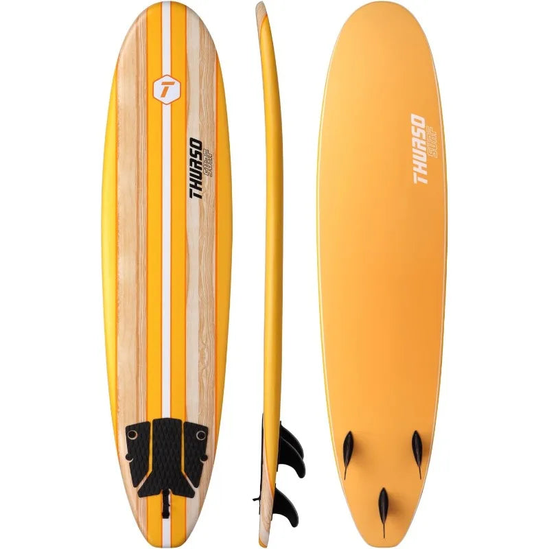 8 ft Soft Top Foam Beginner Surfboard for Adults and Kids Perfect Longboard for Surfing Beach Fun and Water Sports Lightweight