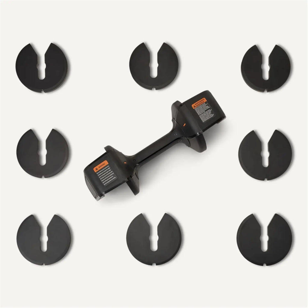 Adjustable Dumbbell 25lb with 5 Weight Options, Anti-Drop Design & Space-Saving Tray