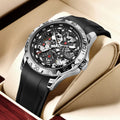 LIGE New Watches Mens Skeleton Mechanical Automatic Watch Top Brand Luxury Luminous 30M Waterproof Watch For Men Relojs Hombre