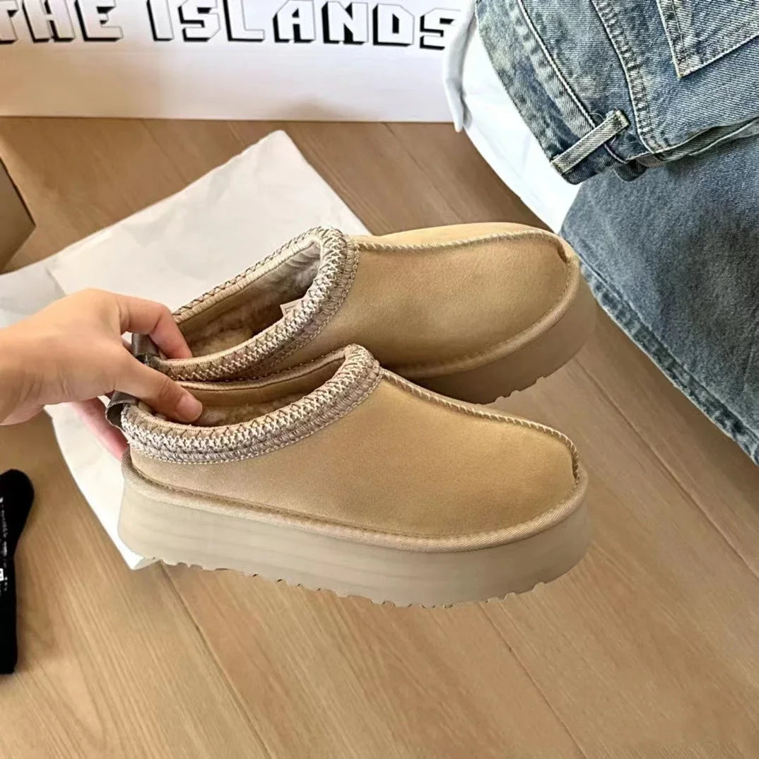 2026 New Classic Ultra Mini Platform Boots Leather Suede Wool Comfort Winter Womens Fur Slippers K98 ‮34-53 SeziS UggS