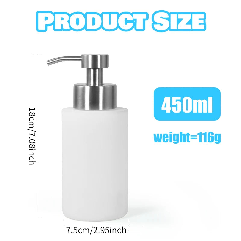 25pcs 18oz 550ml Stainless Steel Sublimation White Soap Dispenser Hand Sanitizer Bottle With Pump He
