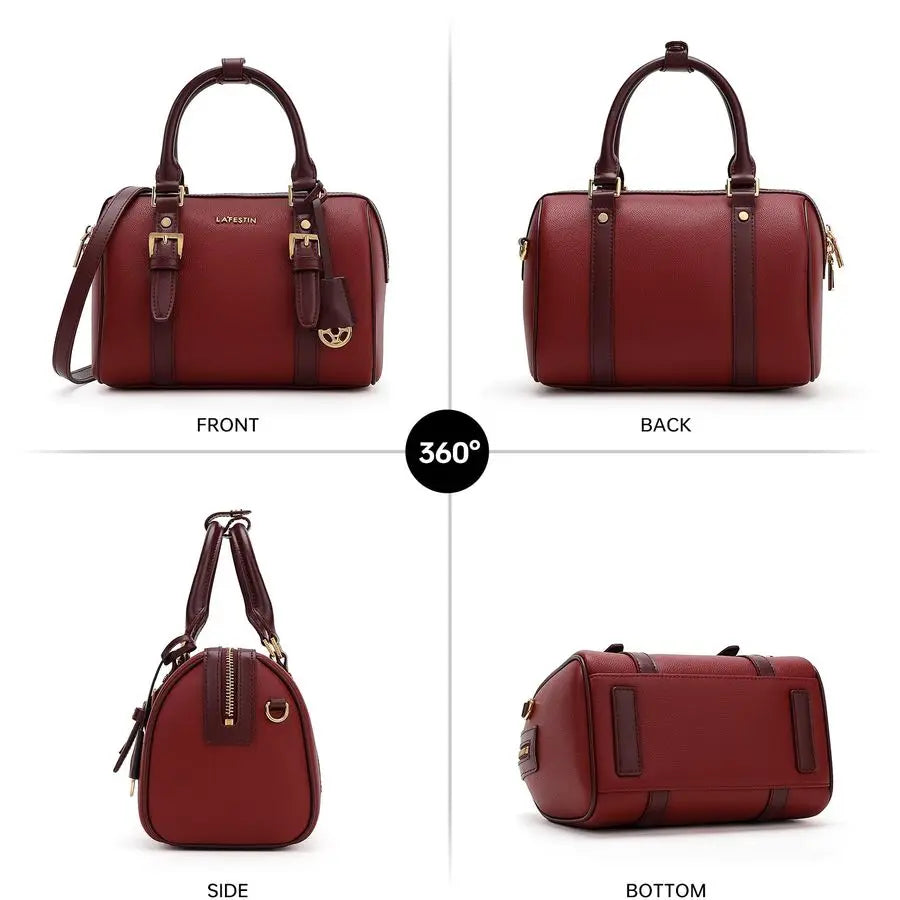 FESTIN Top Handle Purse Stylish Handbag Crossbody Satchel Barrel Bag with Adjustable Strap for Daily Travel