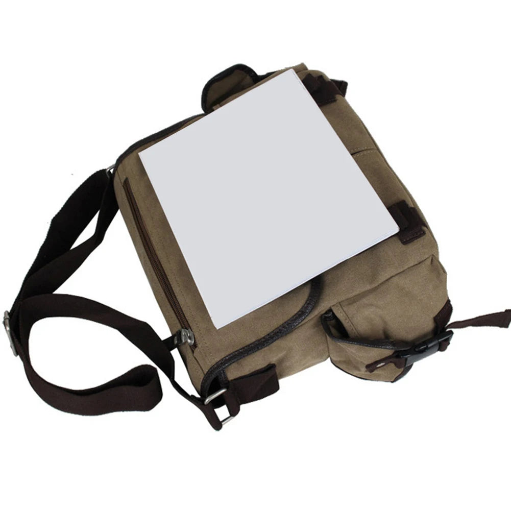 Vintage Laptop Shoulder Bag Multi Pockets Satchel Handbags Water Resistant 14 Inch Laptop Pouch Adjustable Strap for School Work