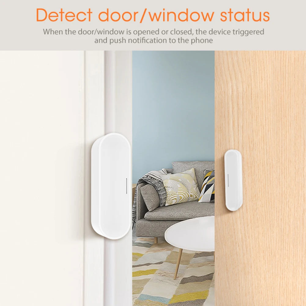 Tuya APP Garage Door Detector USB Powered ZigBee Window Door Gate Sensor Detector 2.4GHz Wireless Door Detectors for Home Office