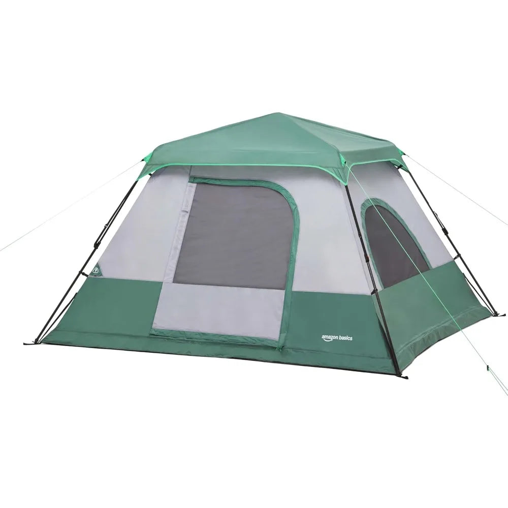 Instant Camping Tent with Rainfly, Weather-Resistant, Quick Setup