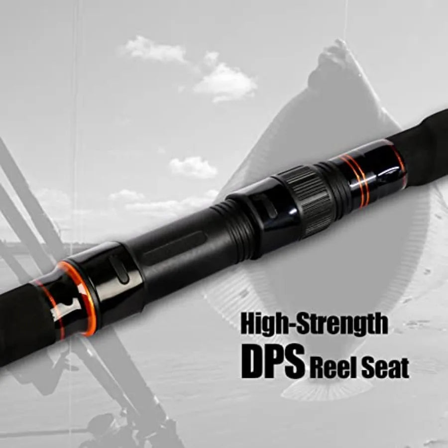 Surf Spinning Fishing Rod 2Piece 3Piece 4Piece Carbon Fiber Travel Fishing Rod with Noctilucent Tip for Portable Anglin