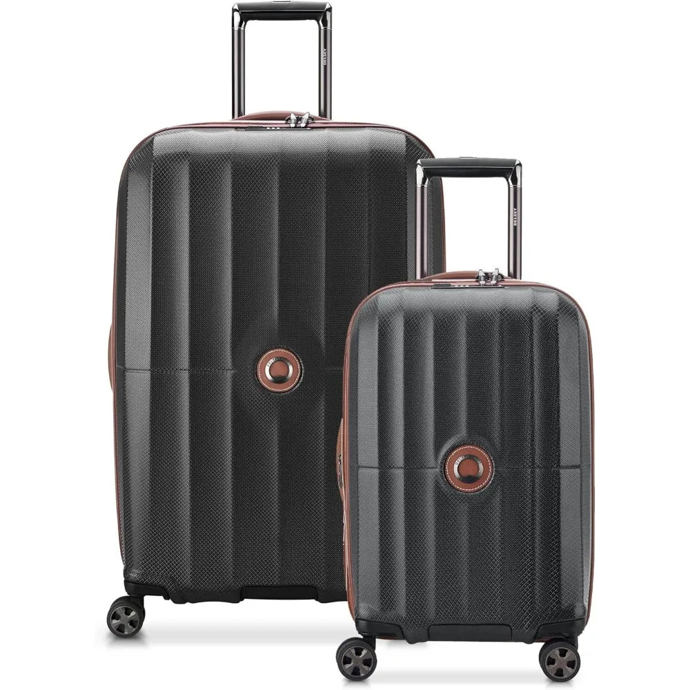paris expandable hardside spinner luggage, pink, medium 24 inch